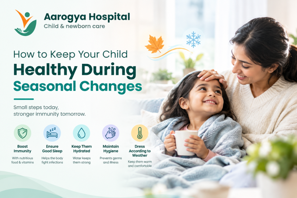 Child staying healthy during seasonal changes