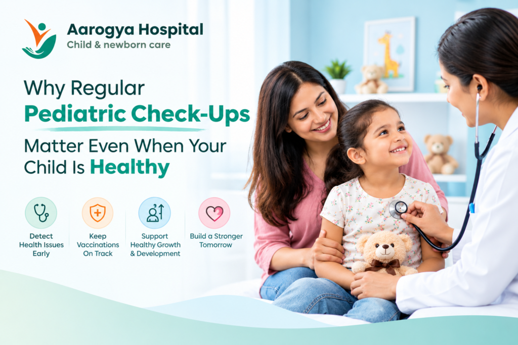 Pediatric check-up for children at a pediatric hospital in Chandigarh